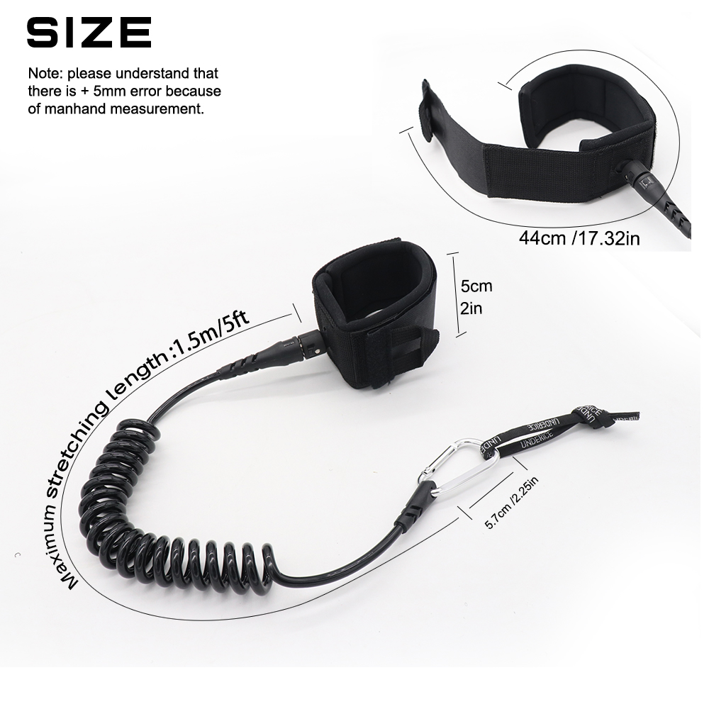 UICE 5FT 5MM Surf Leash Hand R - Surfboard Leash Ankle recension och pris